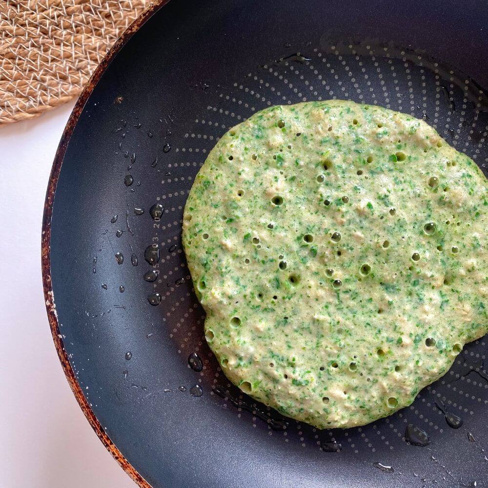 Vegan and Gluten-free Spinach Pancakes - jasminvilhelmina