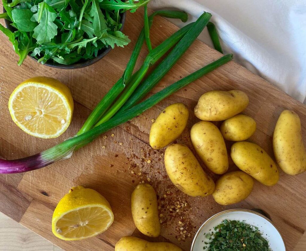 Easy & Vegan Pesto Potato Salad