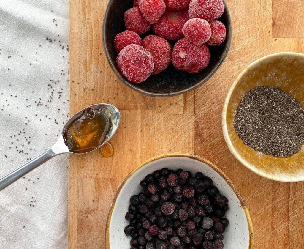 homemade chia jam 