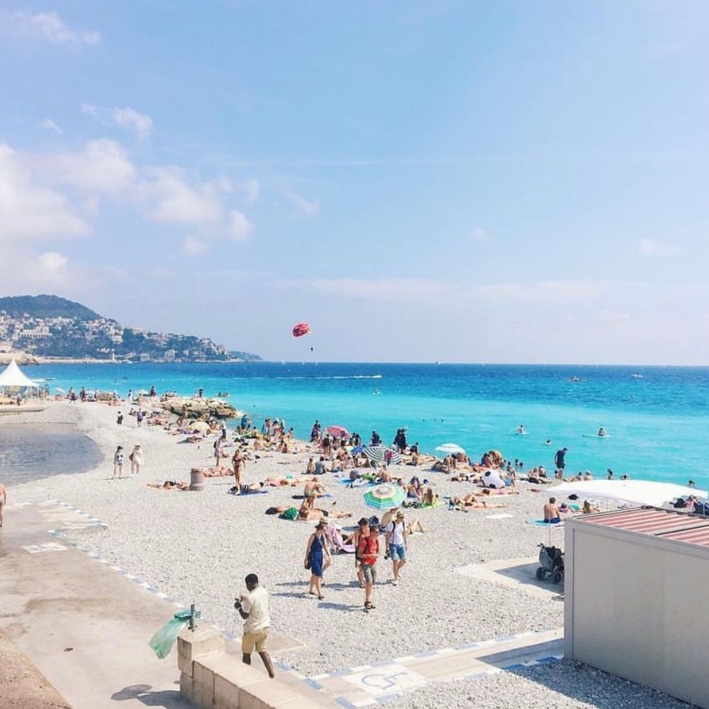 Nice beach in French Riviera