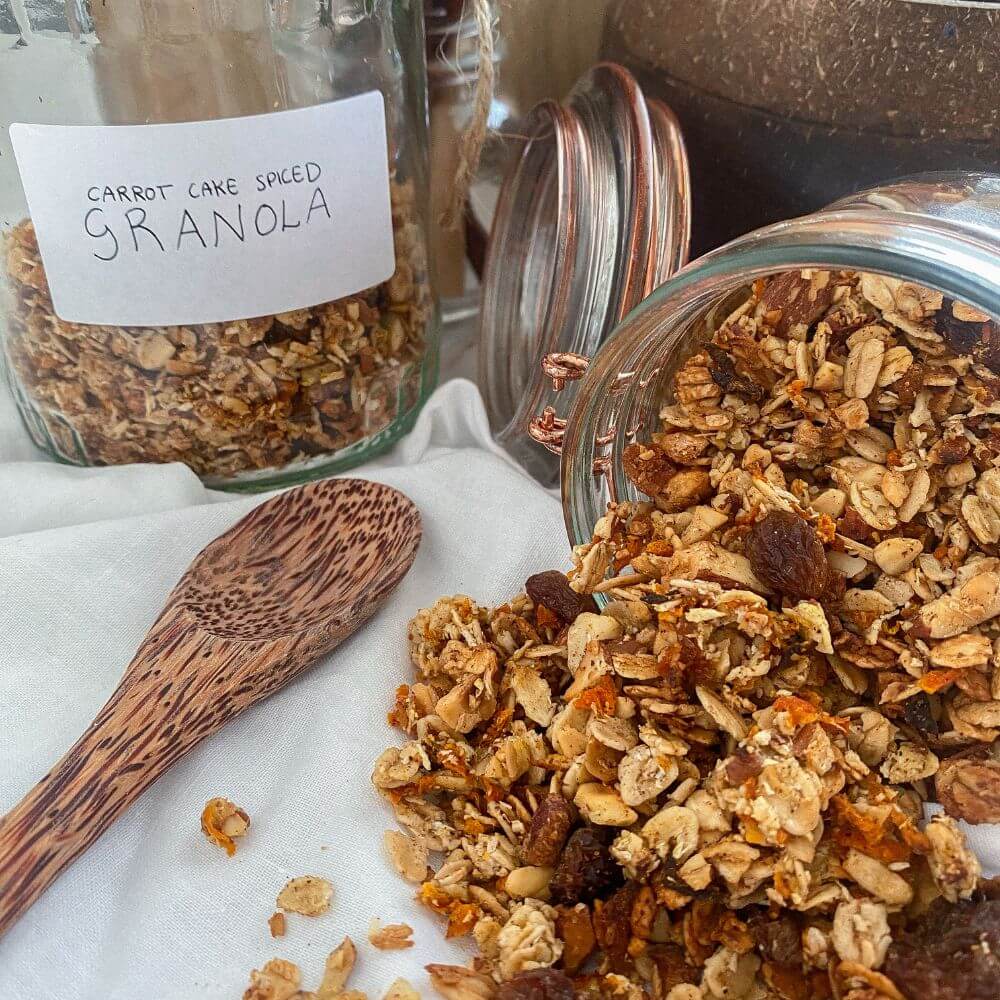carrot caked spiced granola