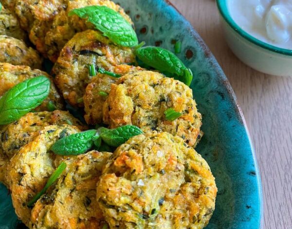 Zucchini and carrot falafels