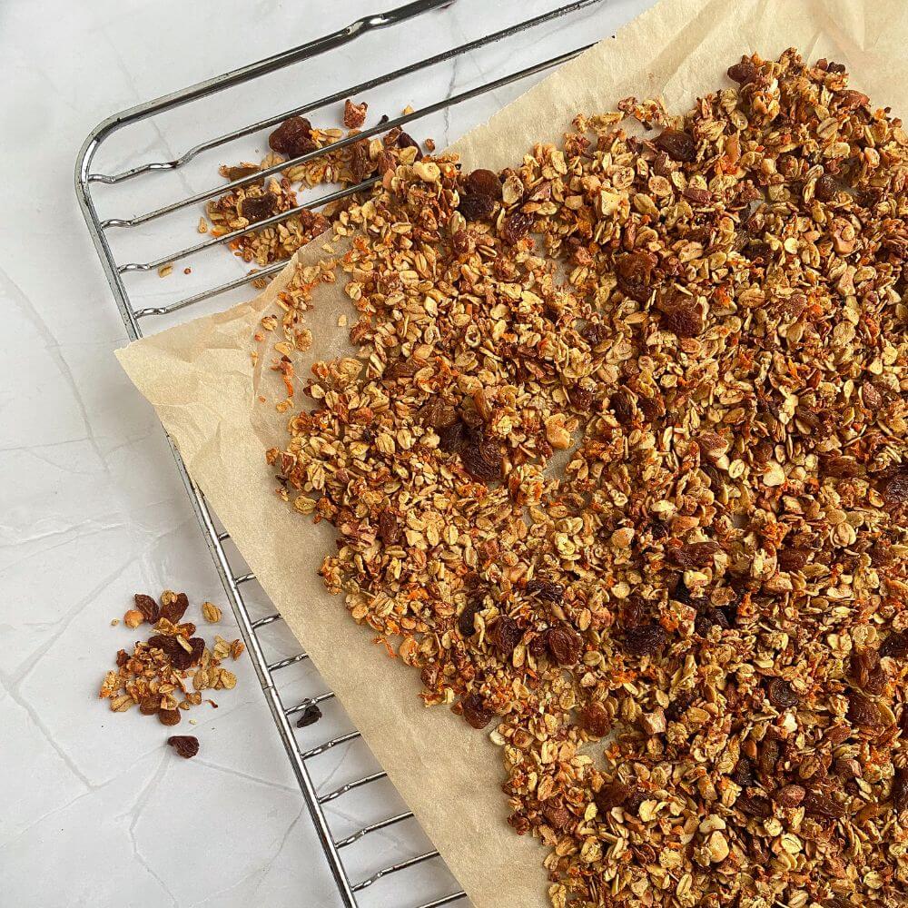 carrot caked spiced granola