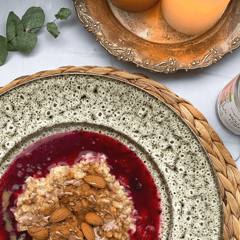 Finnish Christmas Porridge with Berry Kissel