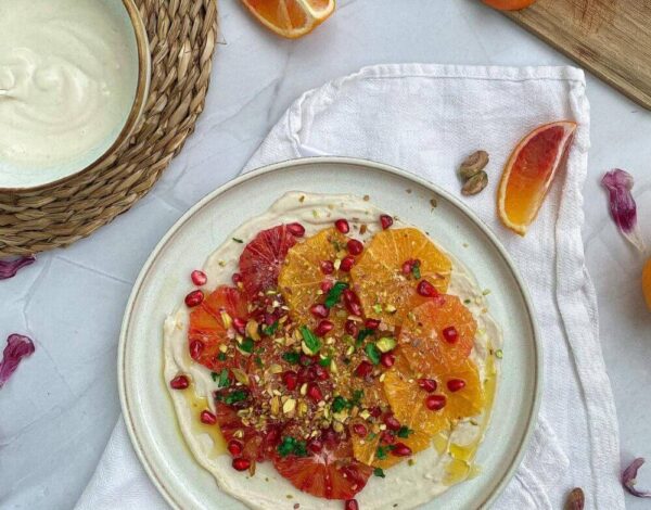 Blood Orange Salad with Tahini Spread