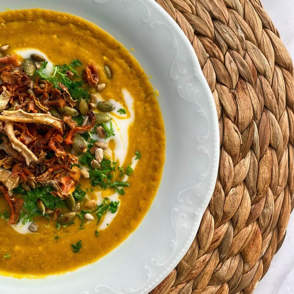 Roasted Parsnip and Carrot Soup