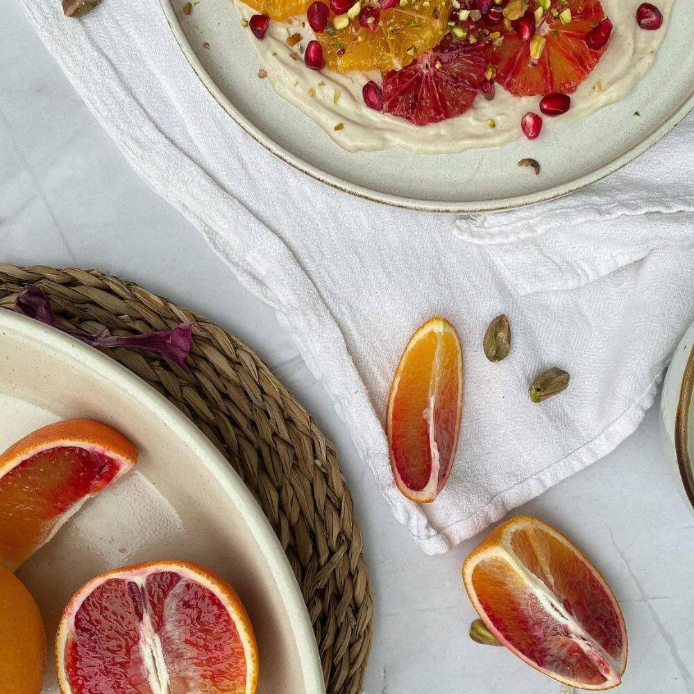 Blood Orange Salad with Tahini Spread