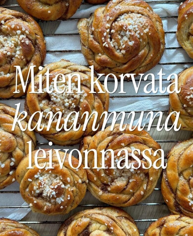 Miten korvata kananmuna leivonnassa