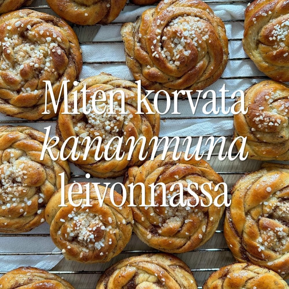 Miten korvata kananmuna leivonnassa
