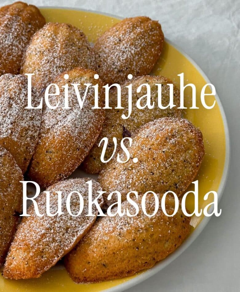 Leivinjauhe vs. ruokasooda – mikä ero ja kumpi sopii mihinkin (2)