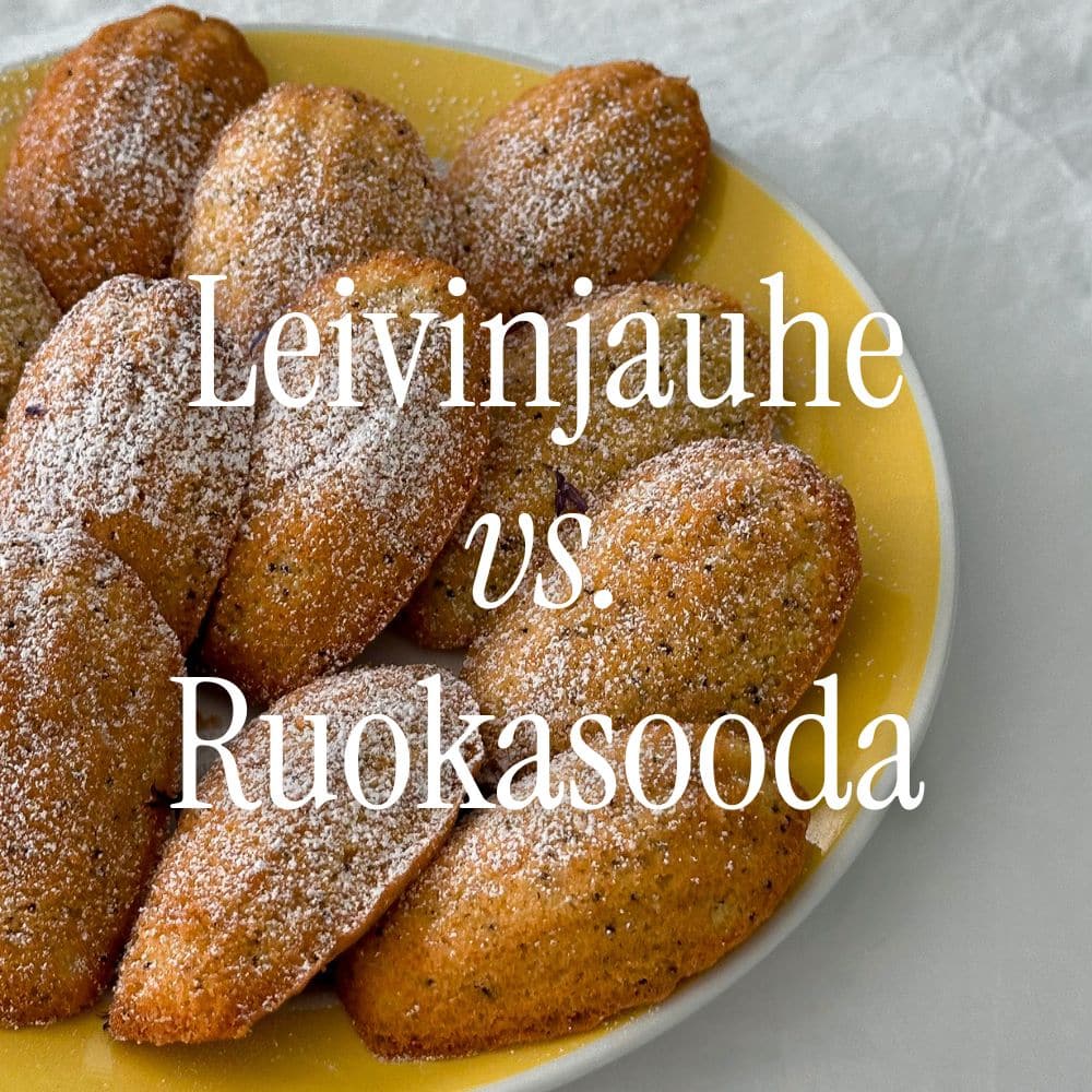 Leivinjauhe vs. ruokasooda – mikä ero ja kumpi sopii mihinkin (2)